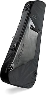 Gruv Gear Bass Guitar Case Soft, Patented Bass Guitar Gig Bag with Adjustable Side Carry Strap, Travel Approved, Multiple Pockets for Guitar Accessories, Ergonomic side-carry