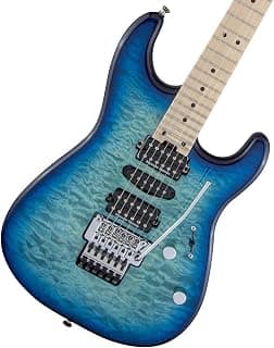 Charvel MJ San Dimas Style 1 HSH FR M QM Electric Guitar - Caribbean Burst: $90 Off!