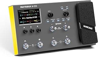 SONICAKE Matribox II Pro - Multi Effects Guitar Pedal with Expression, 240+ Built-in Guitar Effects, Amp Modeling, IR Cabinet Simulation, FX Loop, MIDI Stereo OTG USB Audio Interface Color TouchScreen