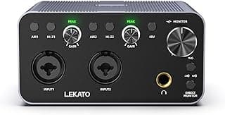 LEKATO USB Audio Interface: Save $14 - Pro-Quality Recording for Less!