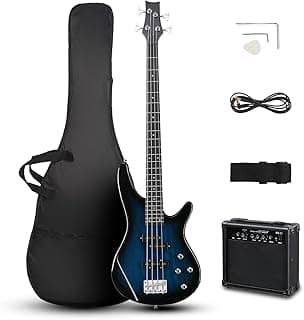 Ktaxon Bass Guitar Bundle: Save $21