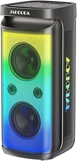 240W Peak Portable Bluetooth PA Speaker, Powerful Bass Party Speaker with Mic & Guitar Inputs, Bass/Treble/Echo Controls, Bluetooth 5.3, TWS, USB/TF/AUX for Outdoor Parties, Camping & BBQs