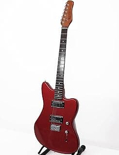 KGD Jazzmaster Mahogany Solid Body Electric Guitar,Roasted Maple Neck and Rosewood fingerboard,Bone Nut,6-String H-H Guitar,Professional/Full Size/Electric Guitars for Adults