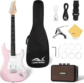 Save $20: Mosen Electric Guitar Bundle - HSS Pickups & Single-Coil Tremolo