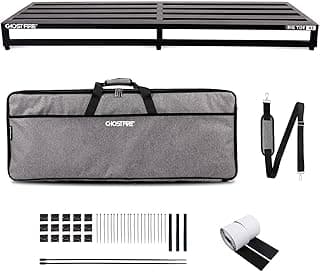 Ghost Fire Guitar Pedal Board Aluminum Alloy 8.15lb Effect Pedalboard 41.7"x15.7" with Carry Bag,V series (V-BIG TOE 42)