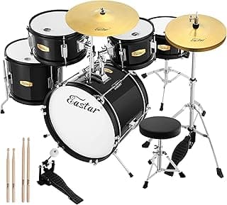 Save $50: Eastar 5-Piece Drum Kit - New & Adjustable