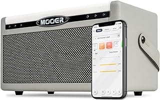 MOOER SD30i Smart Guitar Amp AI Preset Portable Practice Amplifier, 30W Stereo Sound, 5Hrs Bettary Life, with 101 Effects, 80s Looper and 40 Drummer for Electric Guitar