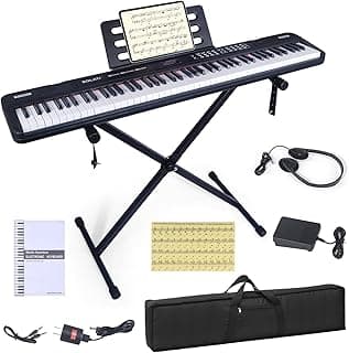 88 Key Piano Keyboard: Save $90! Weighted Keys & Bluetooth