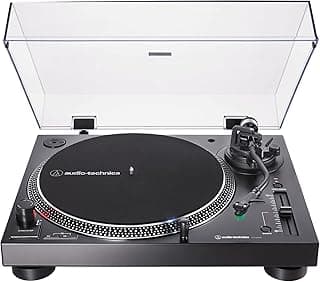 Audio-Technica AT-LP120XUSB-BK Direct-Drive Turntable (Analog & USB), Fully Manual, Hi-Fi, 3 Speed, Convert Vinyl to Digital, Anti-Skate and Variable Pitch Control, Black