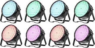 Betopper 54 * 4W High CRI Par Light, CRI/RA>90 RGBW 4 in 1 Ultra-Bright LED Stage Light,Up to 5500 Lm Party Lighting, Party Disco DJ Lights for Photography Video Wedding Show, 8 Packs