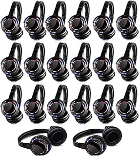 Factory Sell Silent Disco led Headphone Complete System (20 led Headphone + 3 Transmitter)