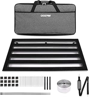 Ghost Fire Large Guitar Pedal Board Aluminum Alloy Super light Effect Pedalboard with Carry Bag (31.5''x15.5'' SPL-08)