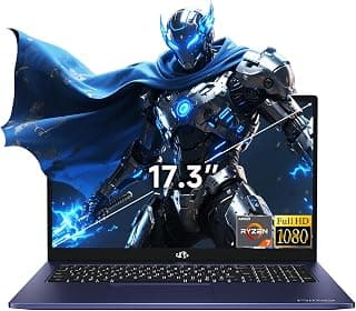 NIMO Gaming Laptop, 17.3" FHD IPS Anti-Glare Screen, AMD R7 7735HS (Up to 4.75GHz, Beat i7-12650H) Computer with 16GB DDR5 RAM 1TB SSD, 180° Viewing, Radeon 680M, 100W Fast PD, for Business, College