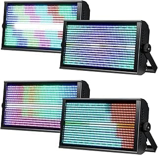 Betopper LF4808 260w Matrix Strobe Effect Lights, Wash Strobe and Blinder Stage Lights, Pixel Mapping & Zonal Control Effects Stage Lighting, Uplights DMX Dj Lights for Party Wedding Club Bars Show,4S
