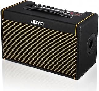 JOYO 40W Acoustic Guitar Amp Portable Stereo Amplifier with Bluetooth and Battery Powered, Reverb/Delay/Chorus, Mic Input, USB-C Recording for Outdoor Busking & Live Performance (AC-40S)