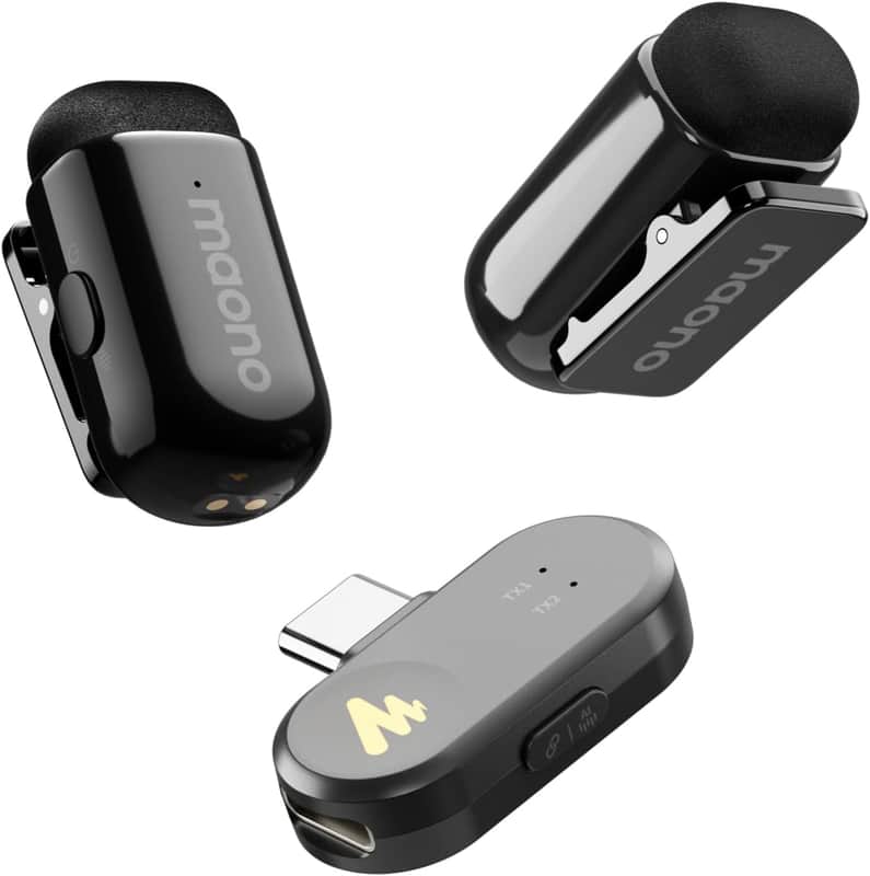 MAONO Wave T1 Mini Wireless Lavalier Mic: $46.42 (Save $53.58!)