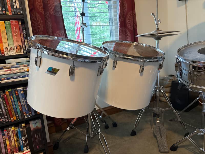 1970s Ludwig Concert Toms - White Cortex for $400!