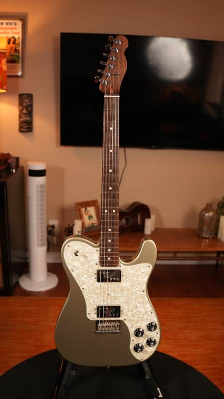 2017 Fender Limited Edition American Professional Telecaster Deluxe – Champagne w/ Solid Rosewood Neck, OHSC & COA