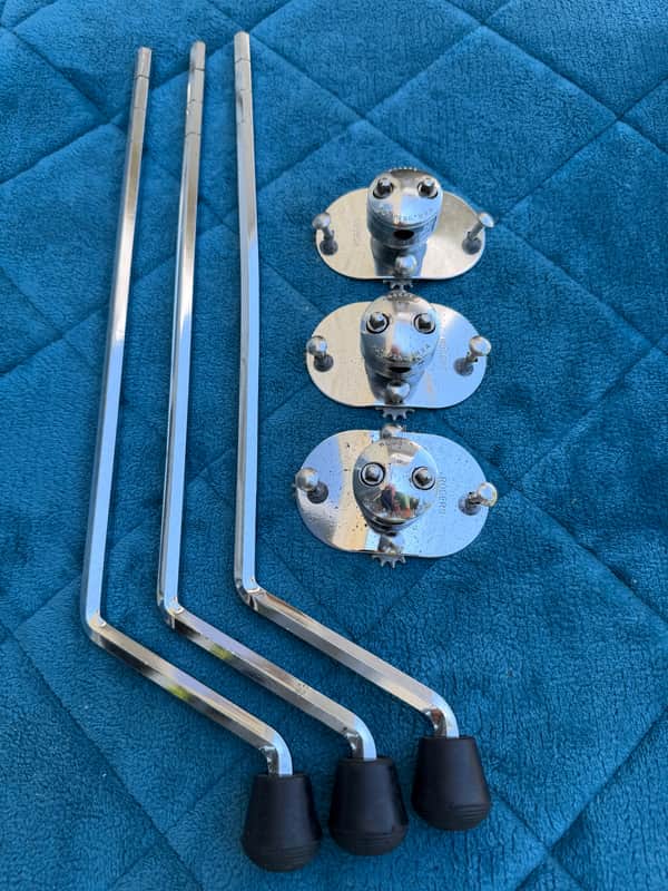 Vintage Floor Tom Legs & Brackets - Rare 1960s/70s Find!