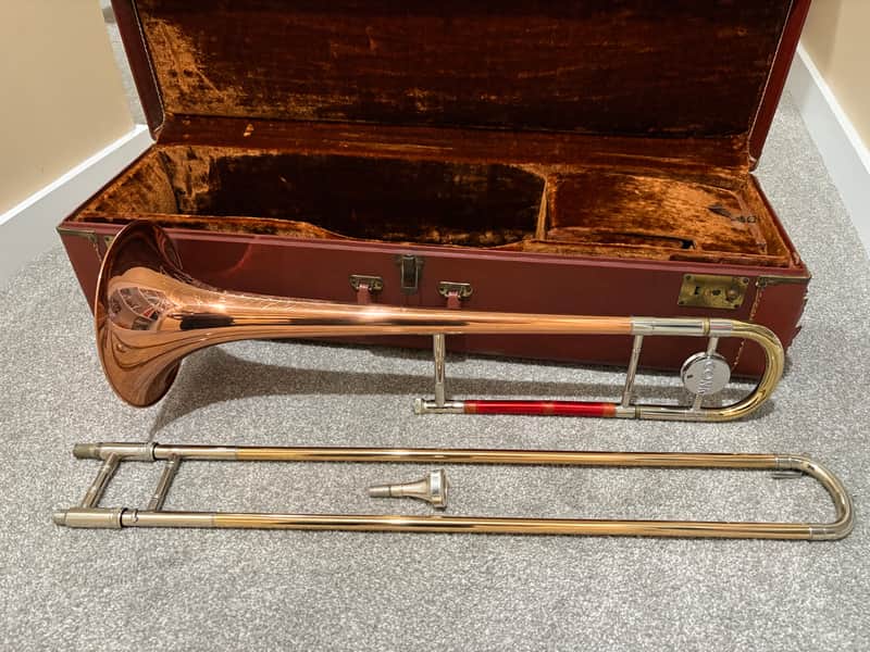 Conn Tenor Trombone - Silver Slide & Rose Brass Bell!