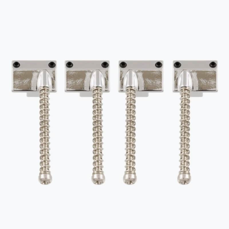 Leo Quan Badass Bass Bridge Replacement Saddles - Nickel: 50% Off!