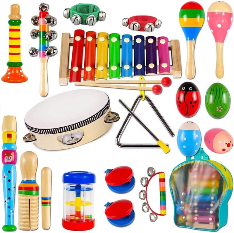 Wooden Instrument Set: Up to 40% Off Xylophone & Tambourine!