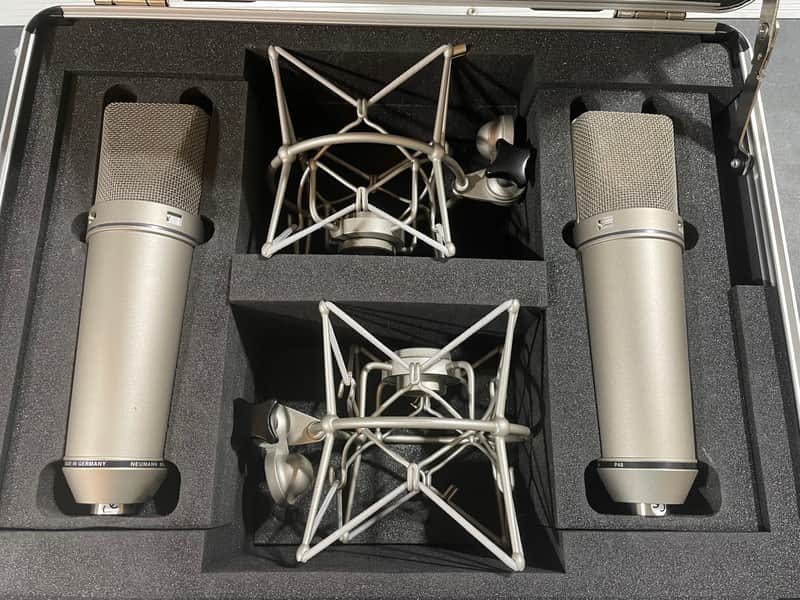 Neumann U87 AI Stereo Pair - Nickel: $5695 (was who-knows-much)