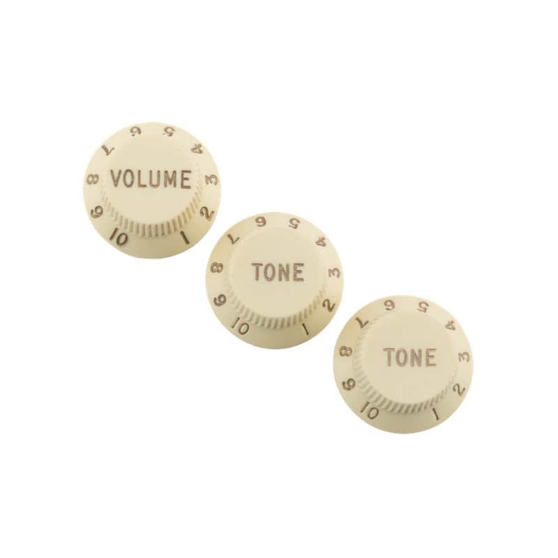 Fender Road Worn Strat Knobs - Aged White: $34.99 (75% off MSRP!)
