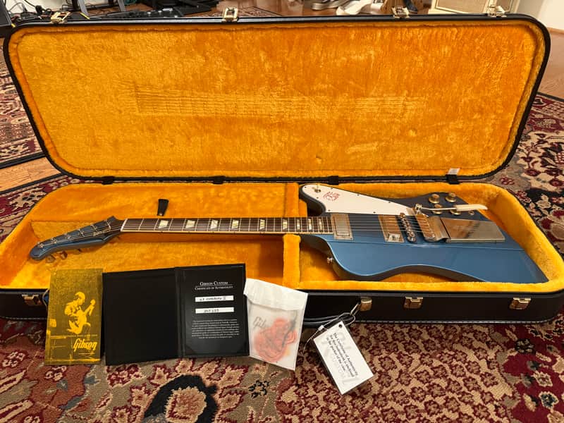 Gibson Custom Shop Firebird V Reissue Pelham Blue - 34% Off!