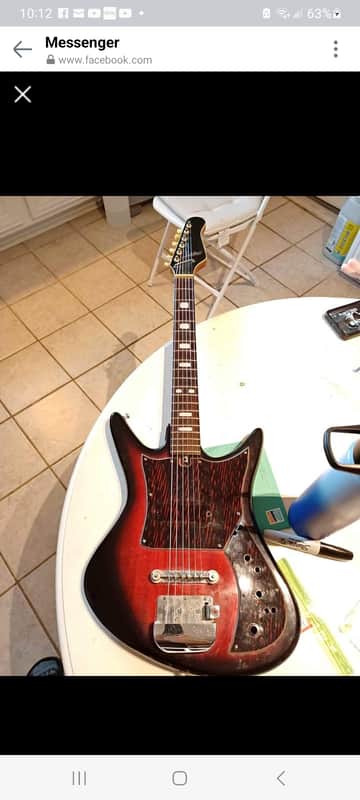 Teisco K2 Mid '66 - Rare Burst Beauty at $75! Save 75% off retail