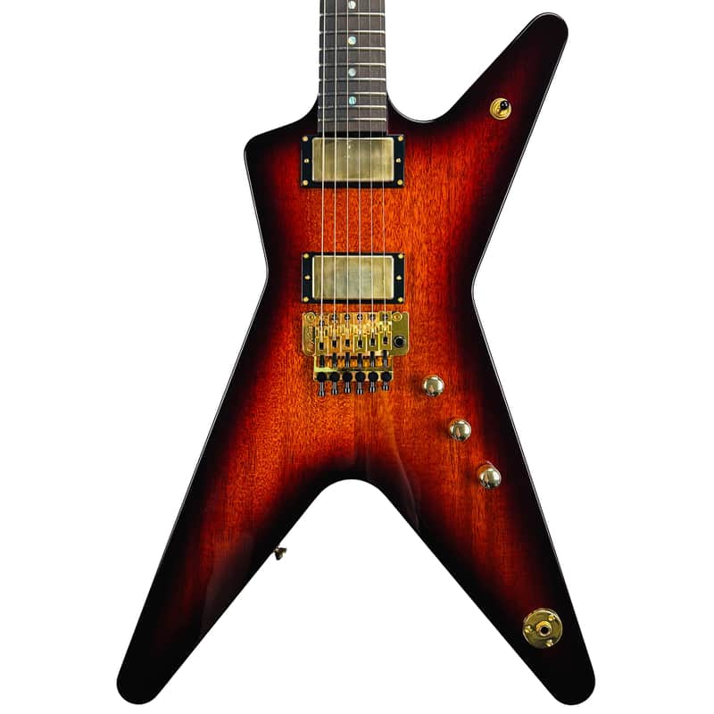 ML Mahogany Floyd Rose Gold Hardware - Trans Brazilia: Save $0 Off MSRP!