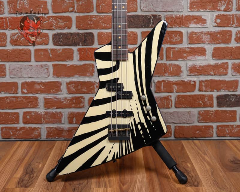 Charvel Explorer Bass Zebra Graphic 1984: $3499 (Reg. $5k+) - Save Big!