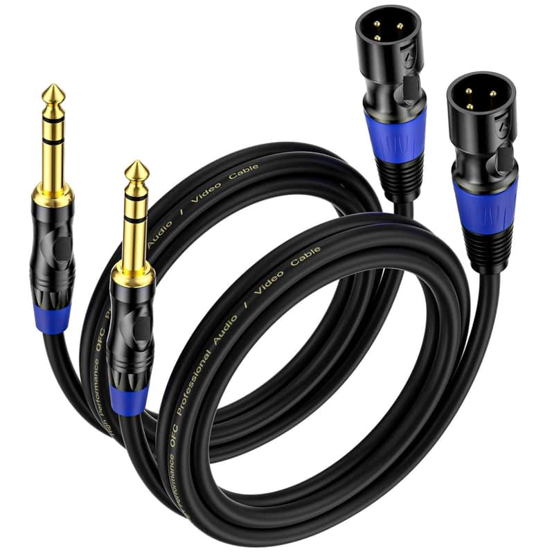 6.35mm to XLR Microphone Cable - $31.98 for a Pair!
