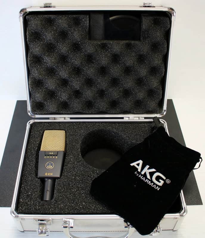 AKG C414 XLII Large Diaphragm Multipattern Condenser Microphone 2010s - Black
