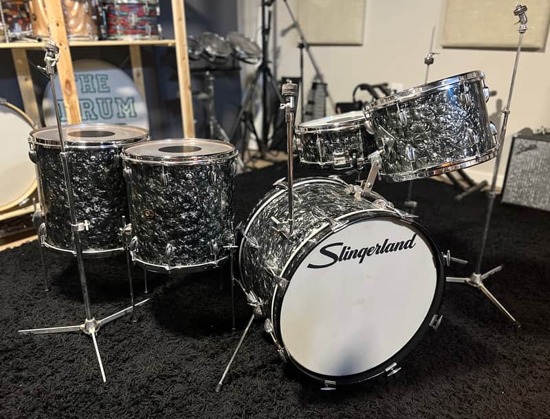 Vintage Slingerland Niles Era Drum Set: $1300